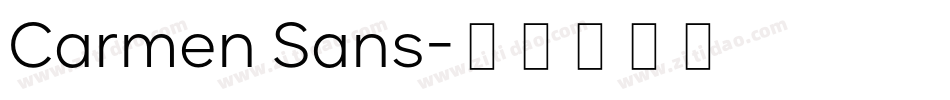 Carmen Sans字体转换